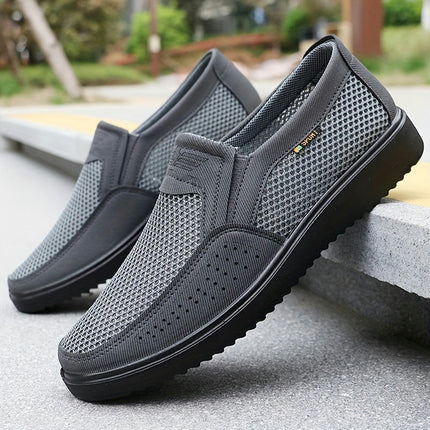 Ultra Lightweight Slip On Casual Shoes, Men's Comfy Low Top Walking Shoes For Outdoor Workout