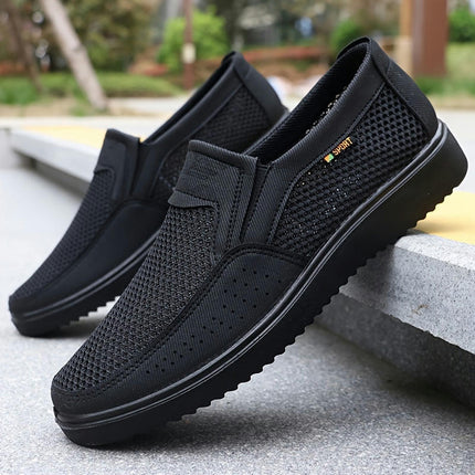 Ultra Lightweight Slip On Casual Shoes, Men's Comfy Low Top Walking Shoes For Outdoor Workout