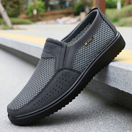 Ultra Lightweight Slip On Casual Shoes, Men's Comfy Low Top Walking Shoes For Outdoor Workout