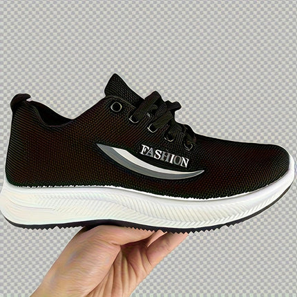 Men's Breathable Running Sneakers-Comfortable Sneakers with Lace-Up Design and Durable Sole