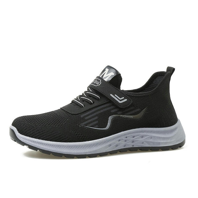 Road Running Shoes- Breathable Fabric, Lace-Up, All-Season Comfort Shoes with Rubber Sole