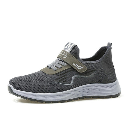 Road Running Shoes- Breathable Fabric, Lace-Up, All-Season Comfort Shoes with Rubber Sole