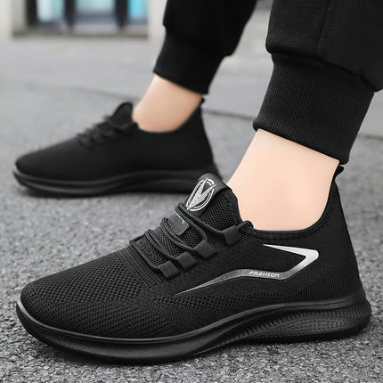 Men's Breathable Mesh Sneakers-Durable, Non-Slip Athletic Footwear for Running & Outdoor Activities