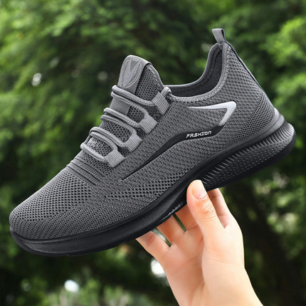 Men's Breathable Mesh Sneakers-Durable, Non-Slip Athletic Footwear for Running & Outdoor Activities