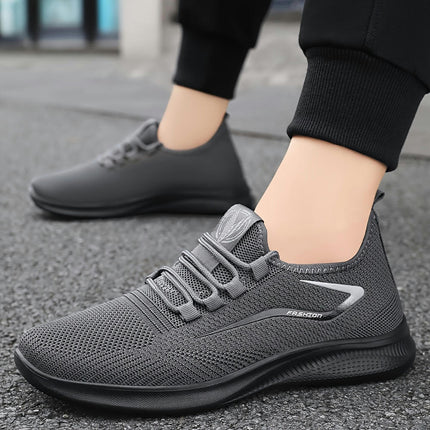 Men's Breathable Mesh Sneakers-Durable, Non-Slip Athletic Footwear for Running & Outdoor Activities