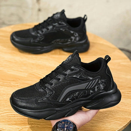 Plus Size Breathable Mesh Sneakers-Non-Slip, Shock-Absorbing Running Shoes with Durable Sole