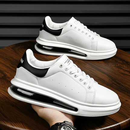 Men's All-Season Low Top Road Running Sneakers - Sports & Casual Style, Solid Color Breathable Shoes