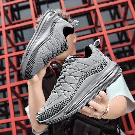 Men's Sneakers with Air Cushion - Shock-Absorbing, Lace-Up Running Shoes for Every Season