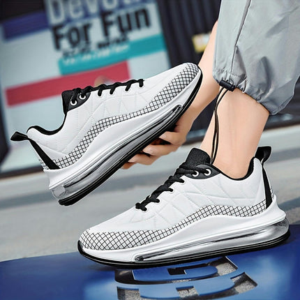 Men's Sneakers with Air Cushion - Shock-Absorbing, Lace-Up Running Shoes for Every Season