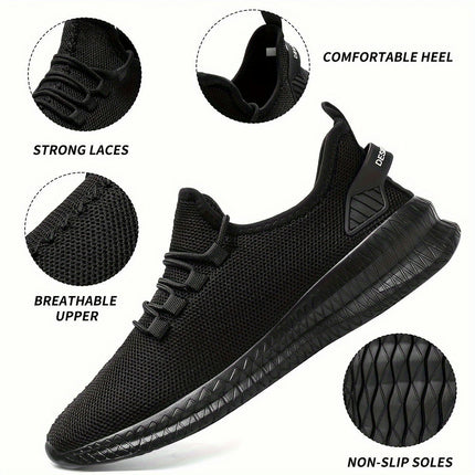 Men's Running Shoes, Gym Sneakers, Lightweight Breathable Athletic Walking Tennis Shoes