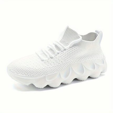 A Pair Of Men's Sports And Leisure Jogging Shoes, Breathable And Comfortable Thickened Outsole