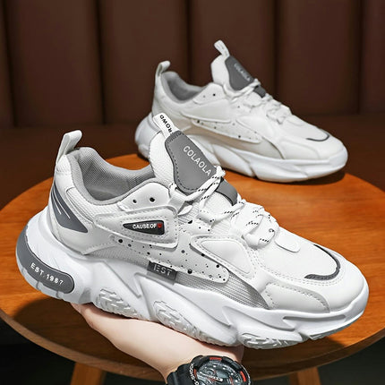 Men's Sports Casual Shoes Small White Shoes Daddy Shoes Walking Shoes, Suitable For Daily