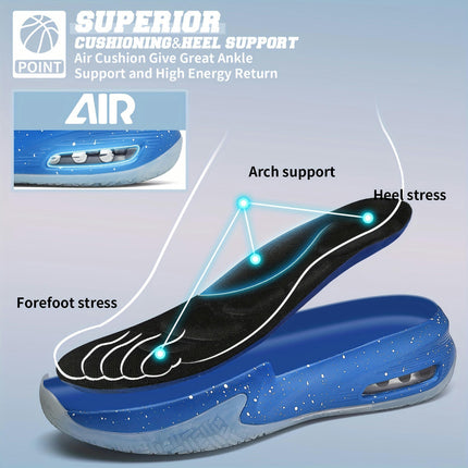 Men's Basketball Shoes Walking Running Sneakers Outdoor Cushioning Workout Shoes