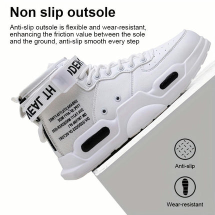 Men's Lace-up High Top Sports Casual Shoes Youth Simple And Running Shoes Outdoor Shoes