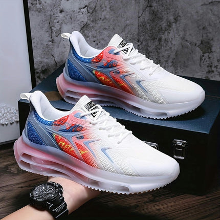 Men's Gradient Air Cushion Increase Wear Casual Sports Shoes And Running Shoes