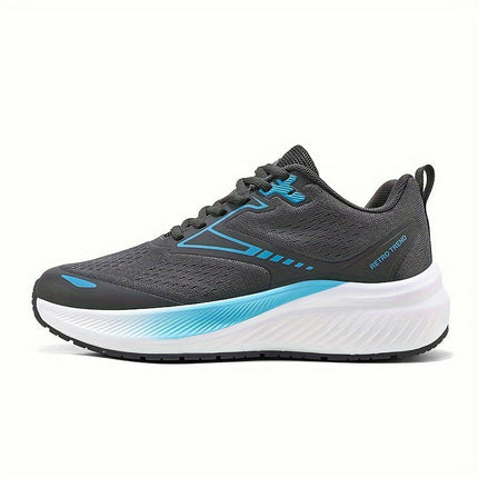 Men's Mesh Breathable Casual Sports Shoes Versatile Low Cut Lace Up Running Shoes Trendy Men's Shoes