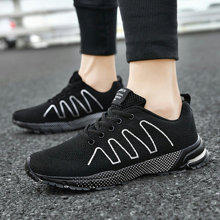 Men's Casual Comfortable Woven Shoes, Breathable Lightweight Sport Shoes For Running Training