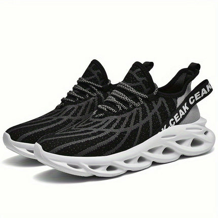 Men's Sports Sneakers Casual Running Shoes Breathable Lightweight Lace-Up Walking Athletic Shoes