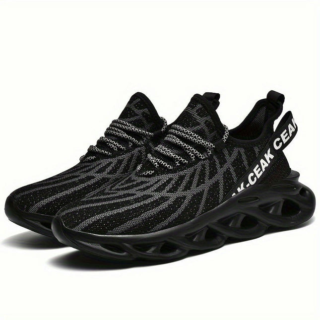 Men's Sports Sneakers Casual Running Shoes Breathable Lightweight Lace-Up Walking Athletic Shoes