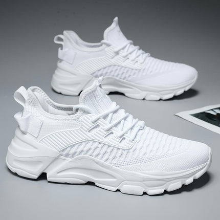 Men's Casual Comfortable Woven Shoes, Breathable Lightweight Sport Shoes For Walking Running