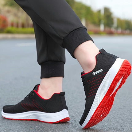 Men's Breathable Lightweight Running Shoes, Outdoor Athletic Non-slip Walking Shoes, Men's Sneakers