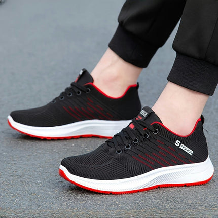 Men's Breathable Lightweight Running Shoes, Outdoor Athletic Non-slip Walking Shoes, Men's Sneakers