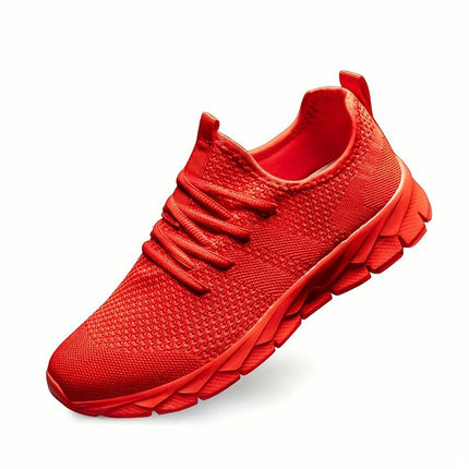 Comfortable Cushioned Men's Sneakers Outdoor Running, Walking, Hiking, Lace Up Shoes