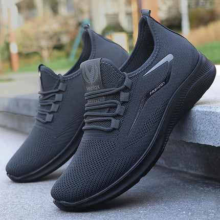 Men's Breathable Running Footwear-Casual Sneakers for Every Season, Lace-Up with EVA Sole