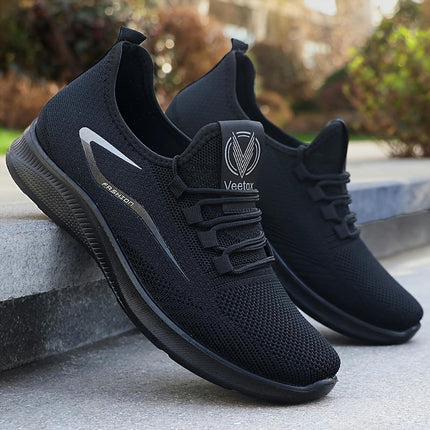 Men's Breathable Running Footwear-Casual Sneakers for Every Season, Lace-Up with EVA Sole