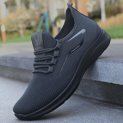 Men's Breathable Running Footwear-Casual Sneakers for Every Season, Lace-Up with EVA Sole