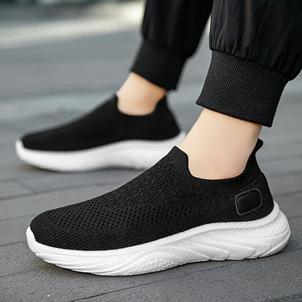 Men'S Breathable Lightweight Running Shoes - Preppy Style Low Top Sneakers All-Season Sports