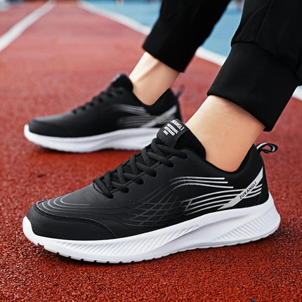 1pair Men'S All-Season Lightweight Running Shoes-Casual Sports Style Low Top Lace-Up Sneakers