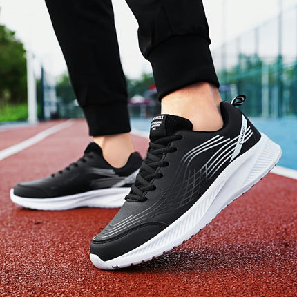 1pair Men'S All-Season Lightweight Running Shoes-Casual Sports Style Low Top Lace-Up Sneakers