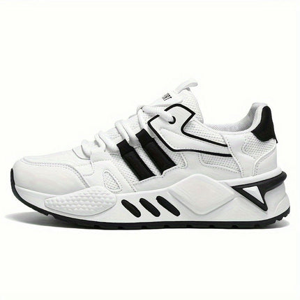 Men's Breathable Running Shoes - Casual/Sporty, Lace-Up Sneakers for Summer, Outdoor