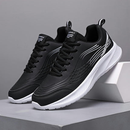 1pair Men'S All-Season Lightweight Running Shoes-Casual Sports Style Low Top Lace-Up Sneakers