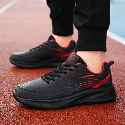 1pair Men'S All-Season Lightweight Running Shoes-Casual Sports Style Low Top Lace-Up Sneakers