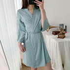 Light blue single robe