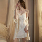 Milk White (suspender+robe)