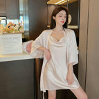 Champagne color (camisole+robe)