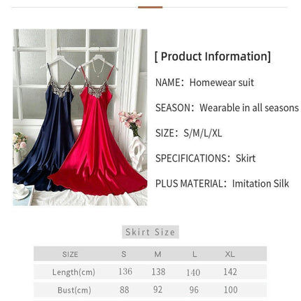 Lingerie for Women 2 Pack Imitation Silk Nightgowns Babydoll Negligee Sexy Slip Satin Chemise Sleepwear