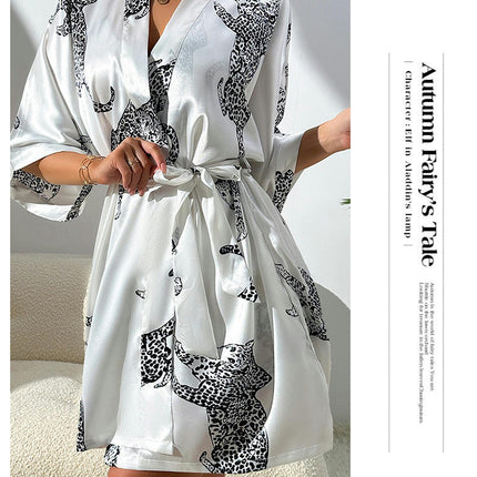 Women's Satin Robe Imitation Silk Kimono Bathrobe Pure Short Sexy Sleepwear Bridesmaid Bride Party Robes