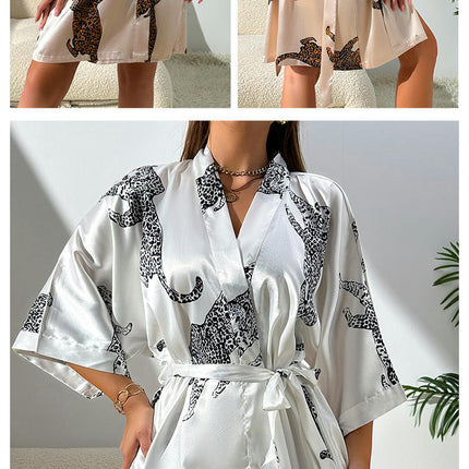 Women's Satin Robe Imitation Silk Kimono Bathrobe Pure Short Sexy Sleepwear Bridesmaid Bride Party Robes