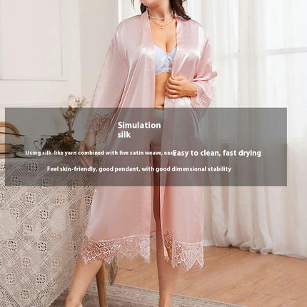 Women's Satin Imitation Silk  Kimono Robe for Bride Bridesmaids Wedding Party Loungewear Sleepwear