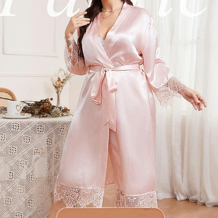 Women's Satin Imitation Silk  Kimono Robe for Bride Bridesmaids Wedding Party Loungewear Sleepwear