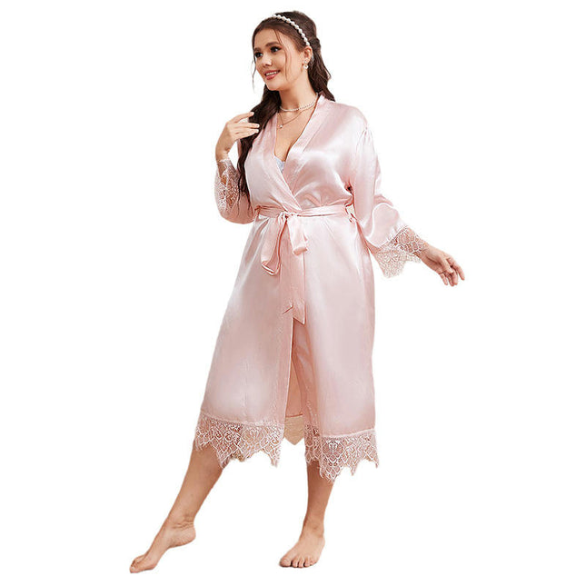 Women's Satin Imitation Silk  Kimono Robe for Bride Bridesmaids Wedding Party Loungewear Sleepwear