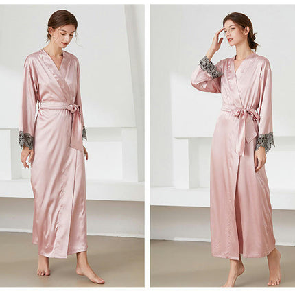 Women's Satin Robe  Imitation Silk Kimono Bathrobe for Bride Bridesmaids Wedding Party Loungewear Sleepwear