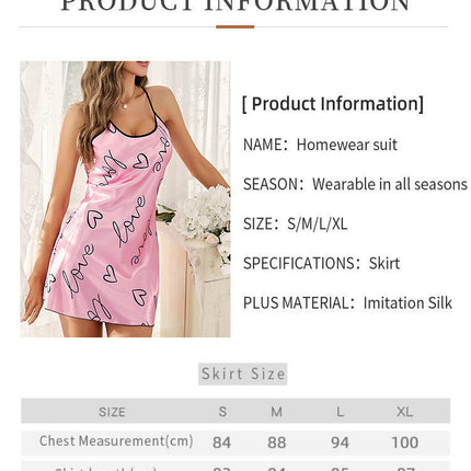 Women Chemise Lingerie Imitation Silk Nightgown Babydoll Sexy Sleepwear Dress