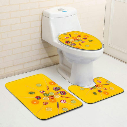 Bathroom Bath Mat Set Of 3 For Home Bathroom Washing Room Decoration Mats Sets