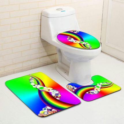 Bathroom Bath Mat Set Of 3 For Home Bathroom Washing Room Decoration Mats Sets