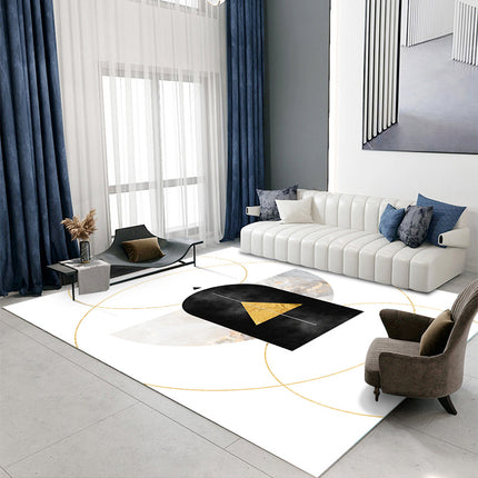 Living Room Rugs Geometric Rugs Marble Area Rugs Light Luxury Star & Moon Carpets For Bedroom Office Study Room